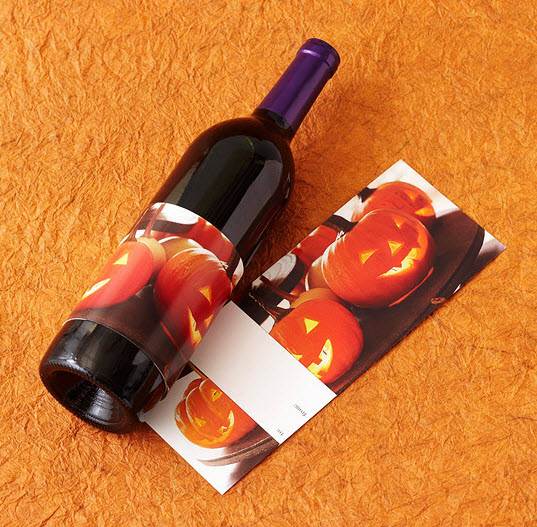 Halloween wine label