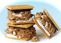 Smores ice cream sandwiches