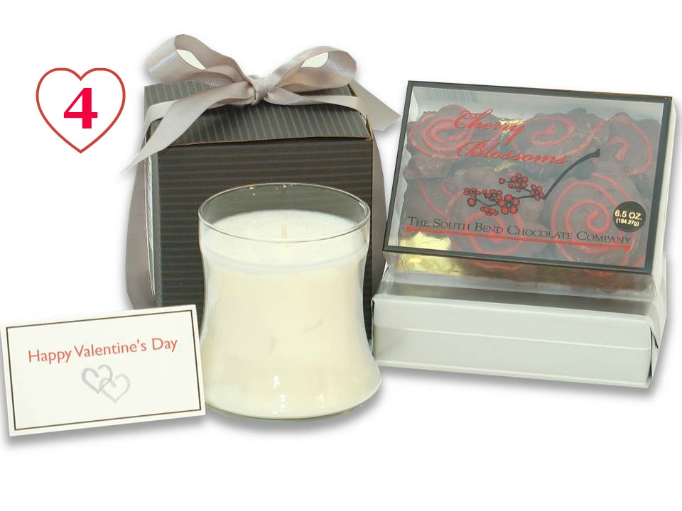 Elegant Candle and Chocolates Gift Set